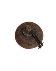 Tolani Basket | Hand-Coiled Grass Basket with Leather Trim