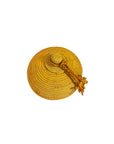 Tolani Basket | Hand-Coiled Grass Basket with Leather Trim