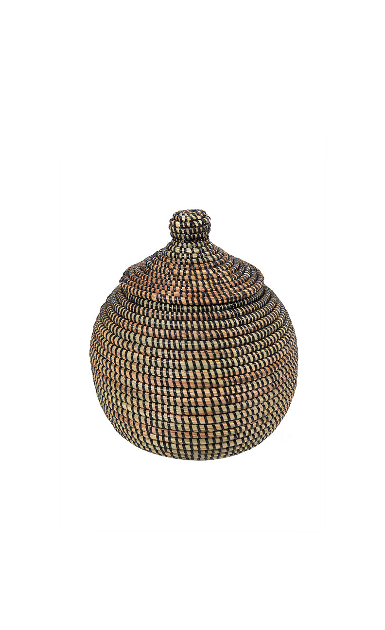 Takh Basket | Hand-Coiled Ndiorokh Grass Vessel