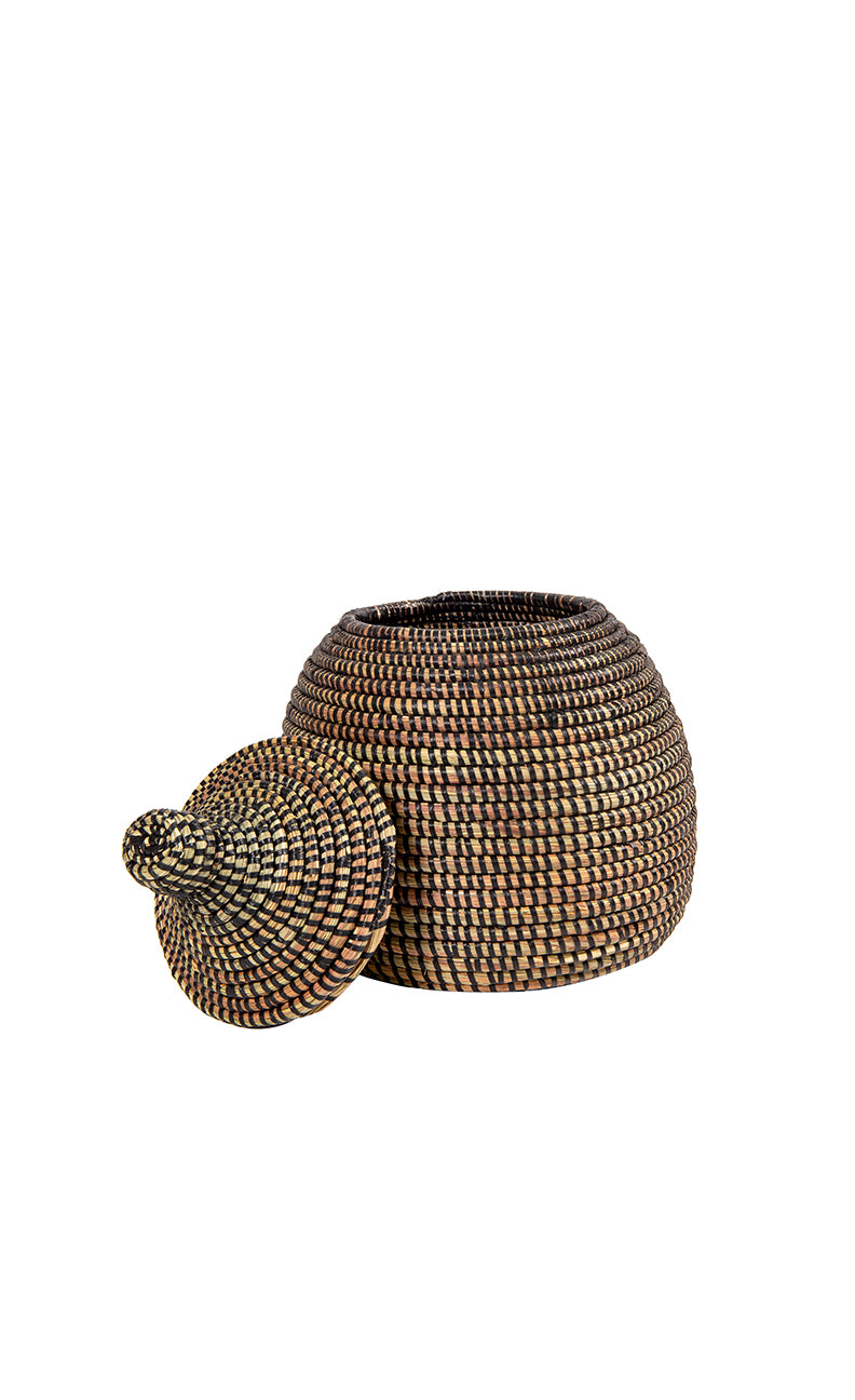 Takh Basket | Hand-Coiled Ndiorokh Grass Vessel