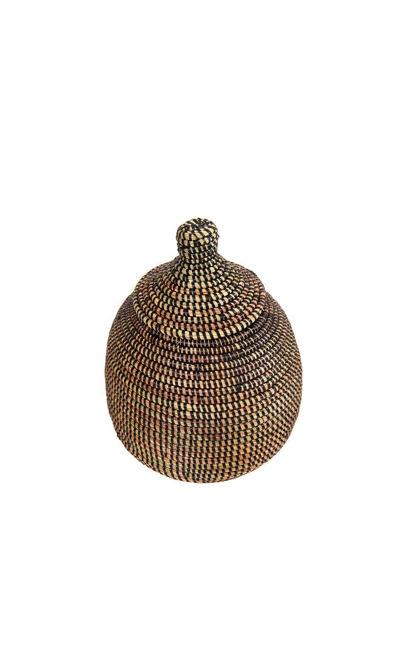 Takh Basket | Hand-Coiled Ndiorokh Grass Vessel