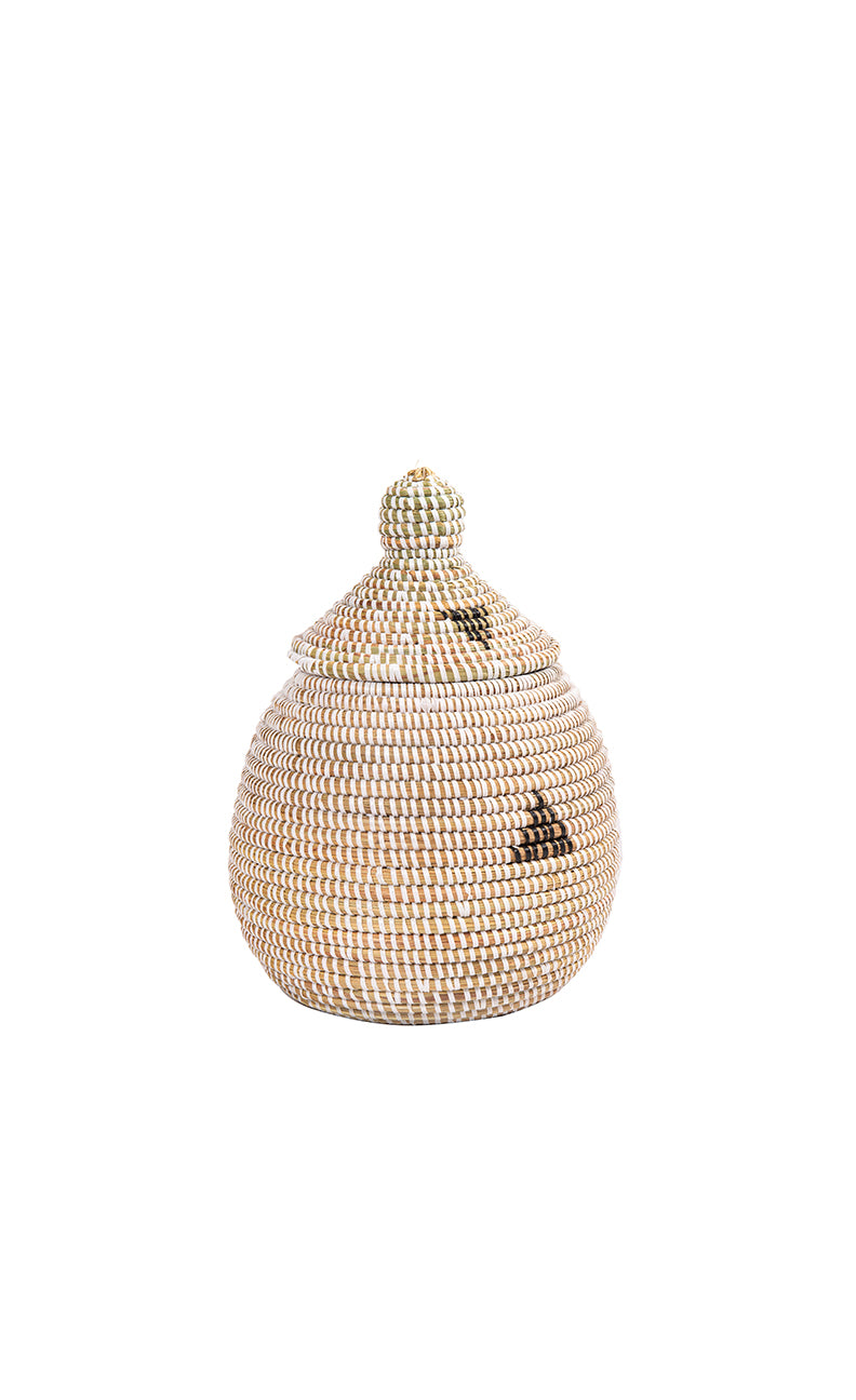 Takh Basket | Hand-Coiled Ndiorokh Grass Vessel