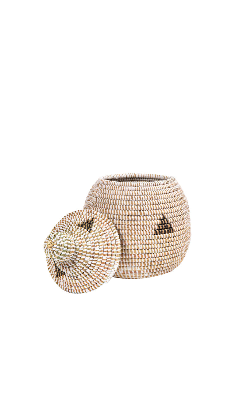 Takh Basket | Hand-Coiled Ndiorokh Grass Vessel